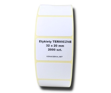 etykiety termiczne 32x20 białe do ZEBRY godex 2000