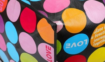 БОЛЬШАЯ БАЗАРНАЯ ПОКУПОЧНАЯ СУМКА С ПРОЧНЫМ ПОКРЫТИЕМ, 51 Л