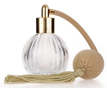 FLAKON SZKLANY NA PERFUMY Z POMPKĄ - 60 ML! GRATIS TESTER!