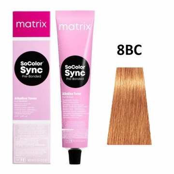 MATRIX SOCOLOR SYNC PRE-BONDED ALKALINE TONER FARBA DO WŁOSÓW 8BC 90ML
