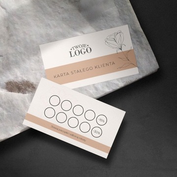 Карты лояльности с логотипом «Обнаженные цветы»