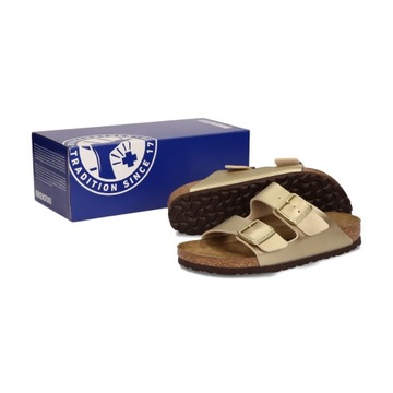 BIRKENSTOCK Arizona 1016111 Золотые шлепанцы, размер 39