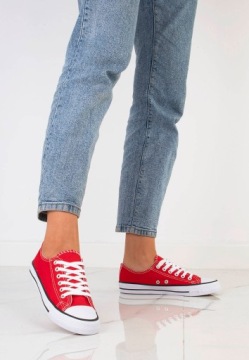 335 НИЗКИЕ КРОССОВКИ ТЕННИСНЫЕ КРОССОВКИ КРАСНЫЕ 38