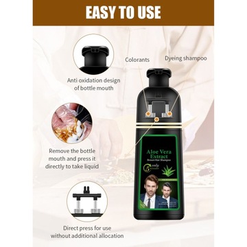 400 мл шампунь-краска для волос Алоэ