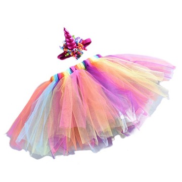 FANCY BABY GIRL sukienka TUTU jednorożec opaska na głowę boże narodzenie ko