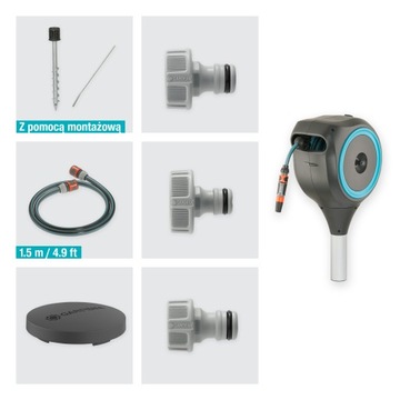 Шланг Gardena RollUp S для садовой катушки, 15 м, 11 мм, морозостойкий круглый год