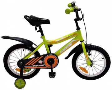 ДЕТСКИЙ ВЕЛОСИПЕД BMX С НАПРАВЛЯЮЩИМИ 16 ДЮЙМОВ, ЛЕГКИЕ БОКОВЫЕ КОЛЕСА, ДЕТСКИЙ ВЕЛОСИПЕД