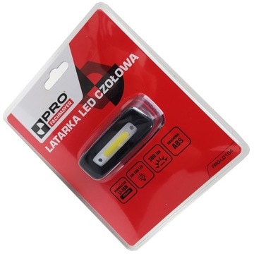 Налобный фонарь PRO LED 300лм, датчик движения МАГНИТ