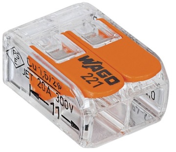 Szybkozłączka Wago 221-412 0,2-4 mm²/2 10 szt.