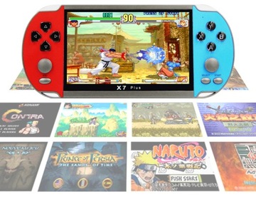 ПОРТАТИВНАЯ КОНСОЛЬ X7 PLUS, 1000 РЕТРО-ИГР, НАУШНИКИ AUX MINI PSX, 8 ГБ, 5,1 ДЮЙМА