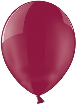 Balony KRYSTALICZNE CRYSTAL Bordowe BURGUNDOWE Urodziny 10 cali 25szt.