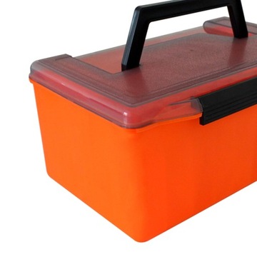Коробка для приманок Защитные контейнеры для снаряжения Переносной регулируемый кейс оранжевого цвета