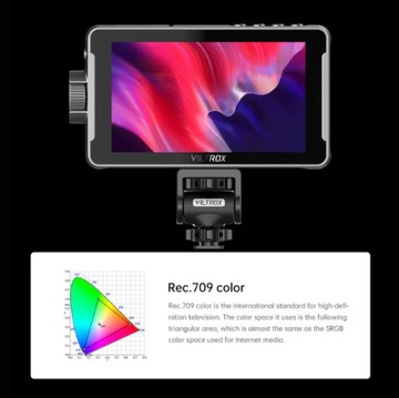 Monitor podglądowy VILTROX DC-550 HD HDMI 3D LUT + akumulator HDMI etui