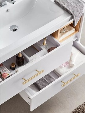 Мебельная ручка для рейлинга матовое золото 192 мм