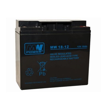 Akumulator AGM MW Power MW 18-12 VRLA 18Ah 12V zasilanie awaryjne