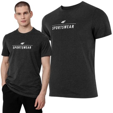 MĘSKA KOSZULKA 4F SPORTOWA T-SHIRT Z NADRUKIEM