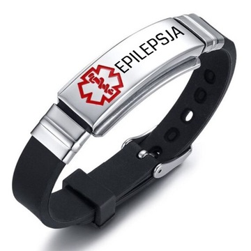 Браслет SOS BAND Epilepsy от эпилепсии, сталь