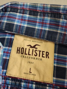 HOLLISTER Koszula casualowa Niebieska w kratkę L