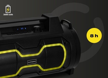 RADIO BUDOWLANE Głośnik Budowa 50W DUŻY MOBILNY Bluetooth USB AUX PILOT
