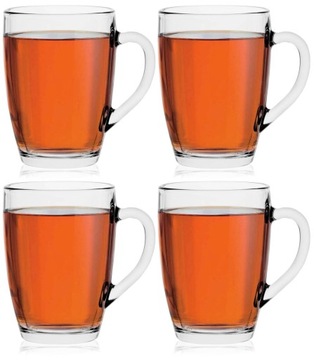 KUBKI Szklanki z uchem TG LAVA 375ml 4szt. XXL