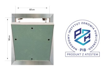 Заслонка для чистки - 90x60 | Затягиваемая | Для гипсокартонных конструкций! REMO