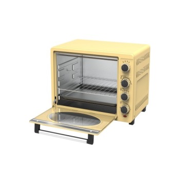 Электрическая духовка в стиле ретро TurboTronic конвекционный гриль 35л 1600Вт Кремовый