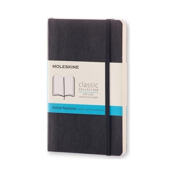 Notatnik Moleskine Classic P kropki, miękka oprawa, czarny