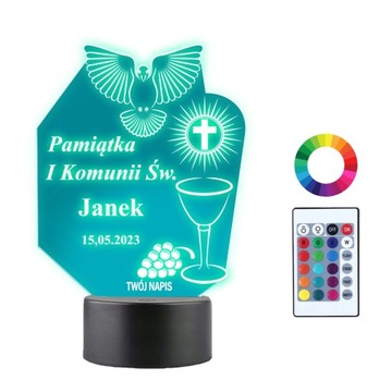 Pamiątka Pierwszej Komunii Świętej Prezent Grawer