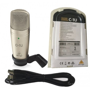 Конденсаторный студийный USB-микрофон Behringer C-1U