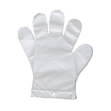 RĘKAWICE JEDNORAZOWE FOLIOWE HDPE L (100) REDPLAST