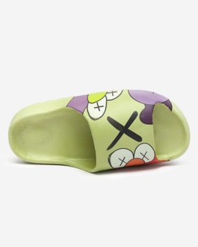 ЗЕЛЕНЫЕ ЖЕНСКИЕ ШЛЕПАНЦЫ С ПРИНТОМ ELMINO 37