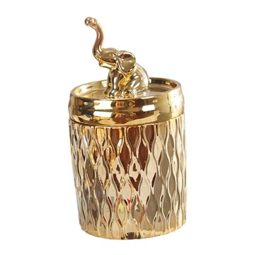 Słoik do przechowywania Vanity Makeup Organizer Ceramic do dekoracji korony