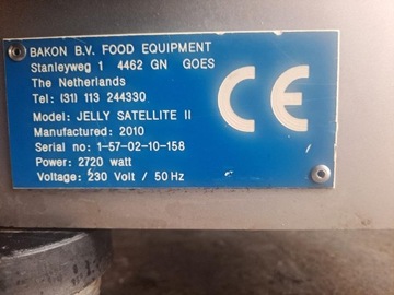 Машина для нанесения гелевой глазури Bakon Jel Satellite 2