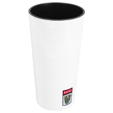 ЭКОЛОГИЧЕСКИЙ ЦВЕТОЧНЫЙ ГОРШОК, БЕЛЫЙ, 30 см