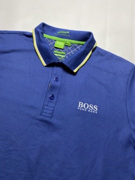 Hugo Boss GREEN HB Modern Fit NIEBIESKIE ORYGINALNE POLO rozmiar XL