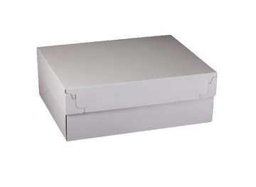 PUDEŁKO NA TORT CIASTO blacha 420x320x150 grube z przykrywką