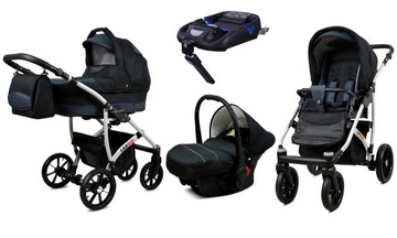 BabyLux Wózek 4w1 dziecięcy Largo + baza ISOFIX
