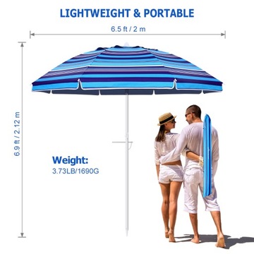 PARASOL PLAŻOWY PODRÓŻNY