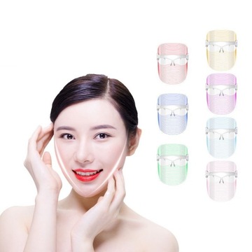 7 Color LED Maska LED na twarz Therapy Face Mask