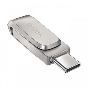 Металлический флеш-накопитель SANDISK Dual Drive Luxe 32 ГБ USB-C и USB-A для телефона