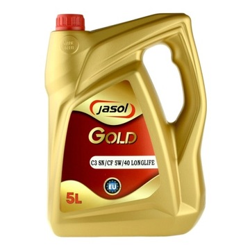 OLEJ SILNIKOWY JASOL GOLD 5W/40 C3 SN/CF LL - 5L