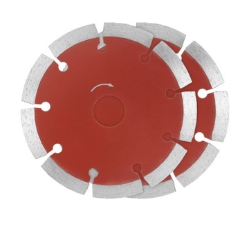 Parkside zestaw 2 tarcz segmentowych diamentowych 125 mm tarcza diamentowa