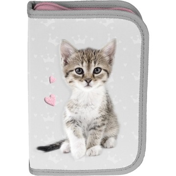 PIÓRNIK Z KOTKIEM SZKOLNY DLA DZIEWCZYNEK KOTKAMI