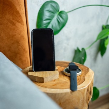 Деревянная подставка для телефона, смартфона, дуб, подставка-держатель