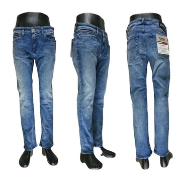Tommy Hilfiger jeansy TJ Scanton Slim DM0DM13685 oryg. nowa kolekc. W38/L32