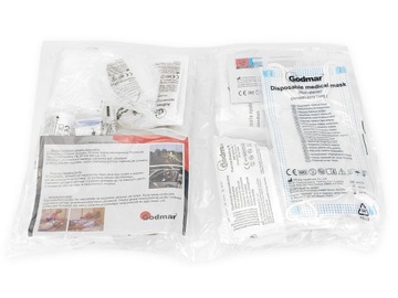 Комплект огнетушитель 1 кг + аптечка с оборудованием DIN