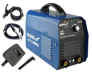 Spawarka Inwertorowa MMA TIG DEDRA 200A MASKA 230V