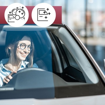 OA CAR GLASS Набор для мытья стекол автомобиля 250 мл и микрофибра