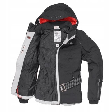 WEST SCOUT PUCH KURTKA NARTY DAMSKA CZARNA LOGO 36