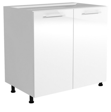 BELLA D-80/82 szafka kuchenna stojąca dolna front: biały połysk
